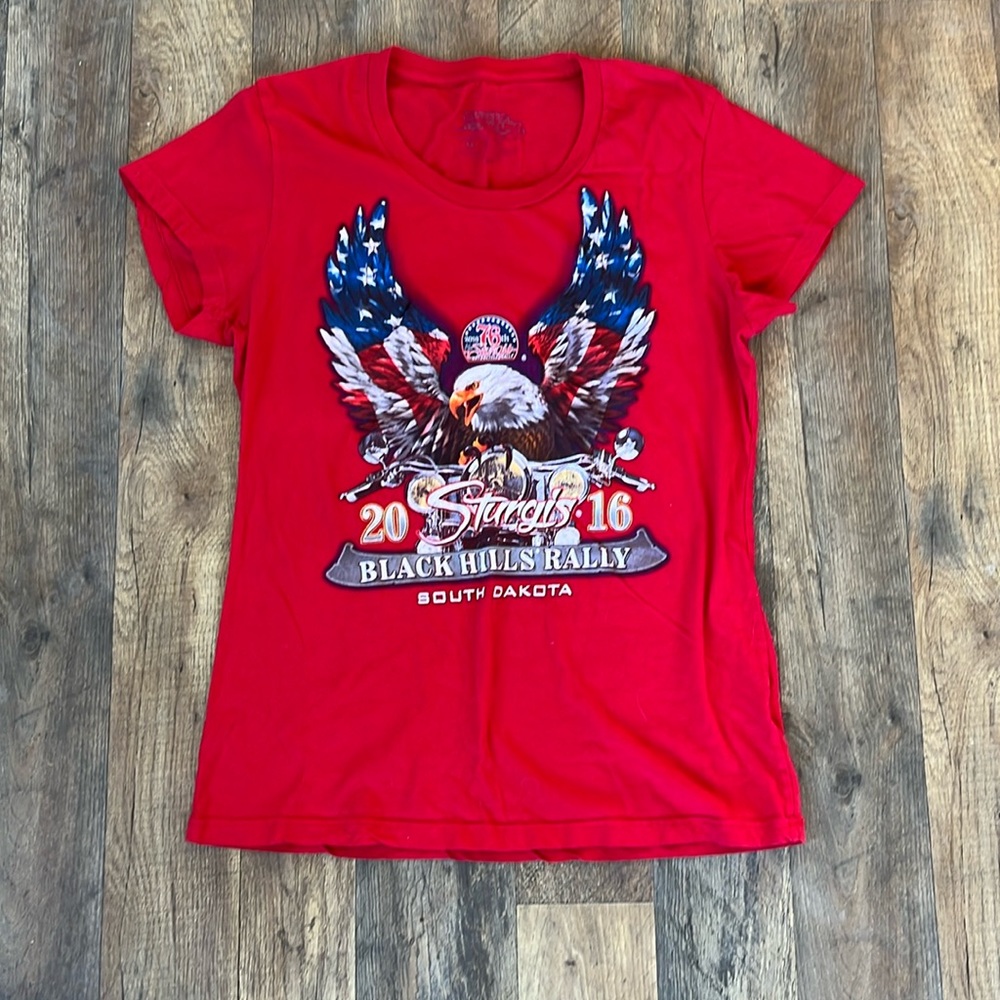 4/$20🥳 Sturgis Rally women’s short sleeved top size M
